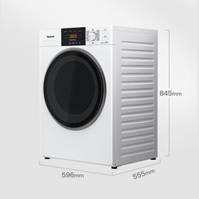 松下(Panasonic)全自动变频滚筒洗衣*公斤下排水节能节水泡沫净XQG80-N80WP 白色