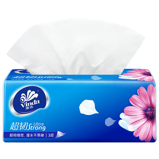 维达(Vinda) 抽纸纸巾 超韧3层150抽软抽*3包(认准真M码) 商品图3