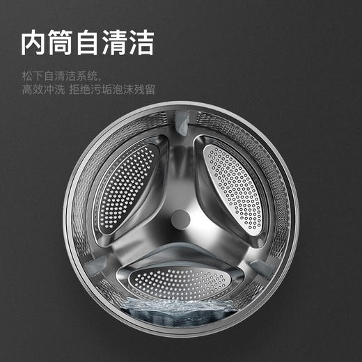 松下(Panasonic)全自动变频滚筒洗衣*公斤下排水节能节水泡沫净XQG80-N80WP 白色 商品图6