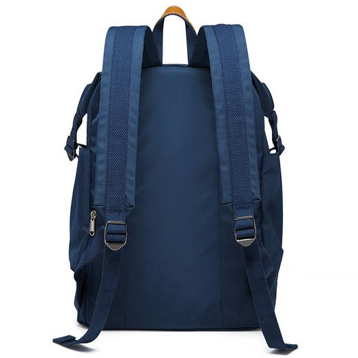 第九城V.NINE 双肩包男防泼水原宿风旅行背包大容量15.6英寸电脑包校园情侣款大中学生书包 VD7BV32881J 深蓝 商品图3