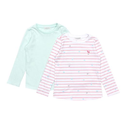 [BLUEDOG] PATTERN LONG SLEEVE 2 PIECES T SHIRT 上衣2件組JPY带授权招加盟代理 商品图1