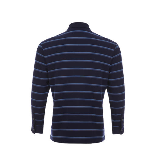 下架-YvesFigarau伊夫·费嘉罗秋冬新款男士条纹舒适商务职场休闲长袖T恤900910 商品图2