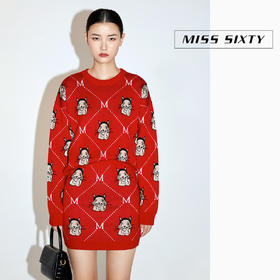 Miss Sixty2020冬季新款松鼠毛衣半身裙毛织套装女604RJ7140000