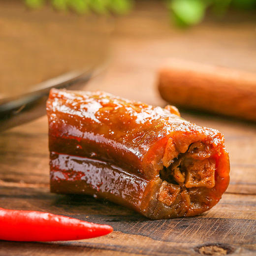 【常德特产】泰天和麻辣黑鸭脖180g/袋 肉多个大 地道卤香 商品图2