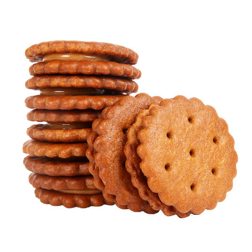 大效期壹莲居黑糖夹心饼咸蛋黄夹心饼268g