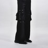 HUMANWORLD 21SS 阔腿大袋单排纽扣黑色裤子 商品缩略图1