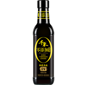 千禾 酱油 御藏本酿380天特级生抽 零添加 酿造酱油500mL 不使用添加剂
