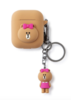 韩国 可爱Line Friends Choco AirPods硅胶套/钥匙圈套JPY带授权招加盟代理 商品缩略图1