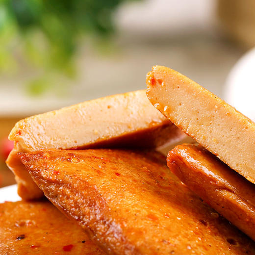 百草味 烧烤味鱼豆腐185g/袋 休闲零食豆干办公室小吃豆腐干辣条特产 商品图2