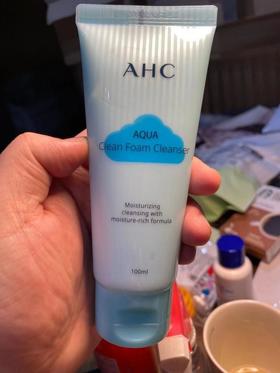 韩国AHC aqua水润补水保湿泡沫洗面奶洁面乳 清洁毛孔祛痘 100mlJPY带授权招加盟代理