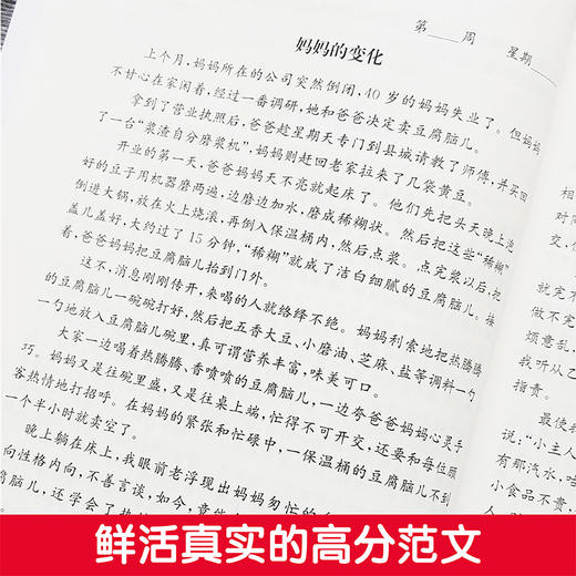 周计划 小学作文高分范文精选 5年级/五年级 小学生同步作文优秀写作素材题库大全 小学作文写作指导写作技巧 华东理工大学出版社 商品图2