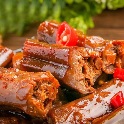 【常德特产】泰天和麻辣黑鸭脖180g/袋 肉多个大 地道卤香 商品图4