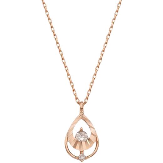 CLUE SIMPLE WATER DROP 10K GOLD NECKLACE CLN19571T 项链JPY带授权招加盟代理 商品图1
