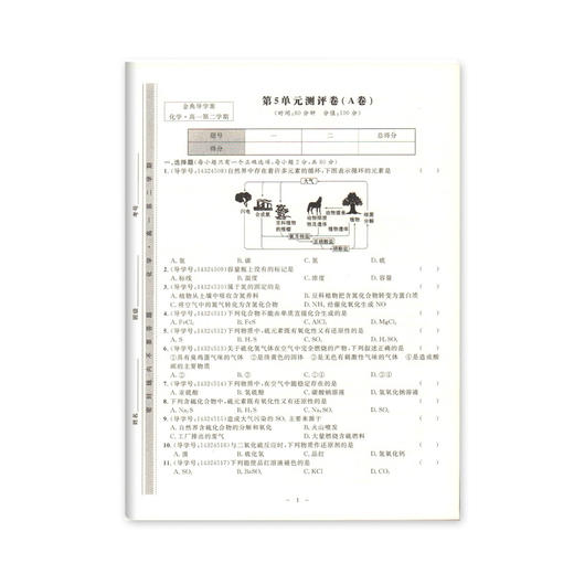 钟书金牌 金典导学案 化学 高一第二学期/高1下 同步导学案+课后作业+单元测评 适合参加新高考的学生使用 新高考新学案 商品图1