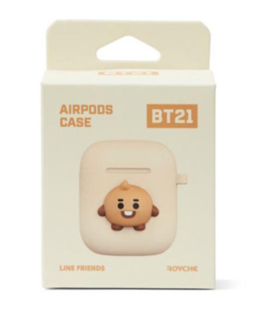韩国 可爱Line Friends BT21 SHOOKY BABY硅胶AirPod保护套JPY带授权招加盟代理 商品图2
