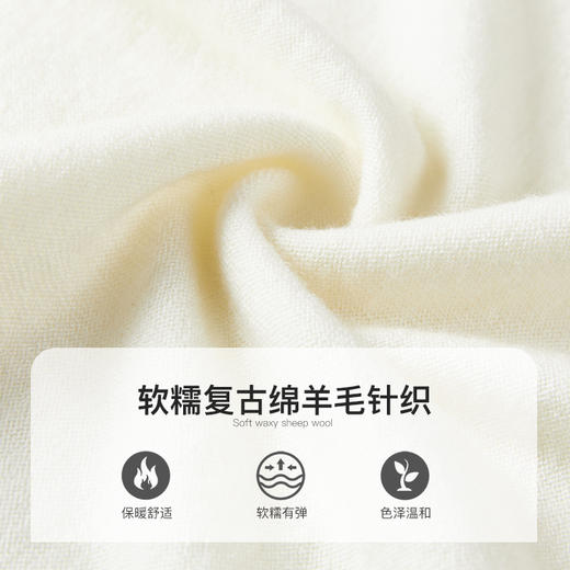 famecoco范可儿打底羊毛衫女堆堆领针织上衣F211DB003 商品图4