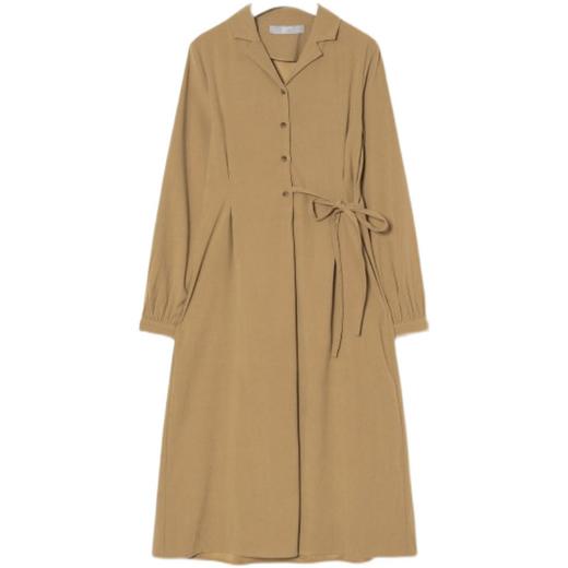 20FW 米色不平衡肩带长连衣裙JPY带授权招加盟代理 商品图4