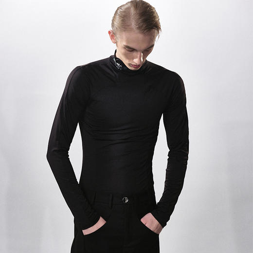 HUMANWORLD 21SS 金属扣高领紧身衣 商品图2