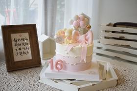 翻糖蝴蝶结小熊