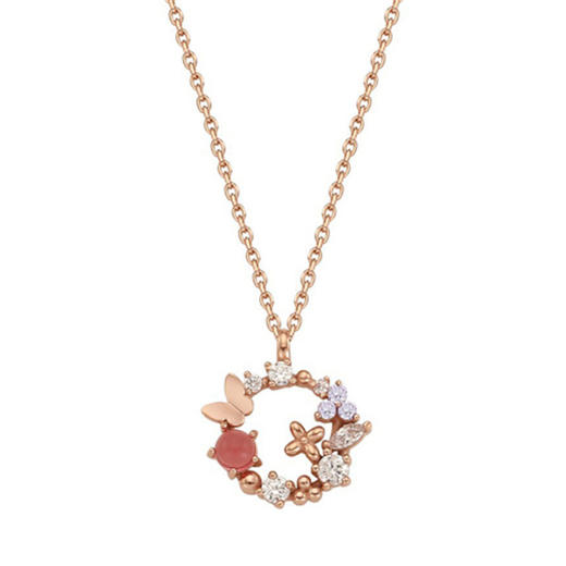 CLUE诞生花幸运宝石JULYLAVENDERSILVERNECKLACECLNR19117MPD项链JPY带授权招加盟代理 商品图0