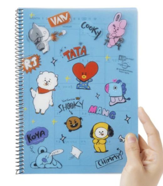 韩国 可爱Line Friends BT21春季月度备忘录JPY带授权招加盟代理 商品图1