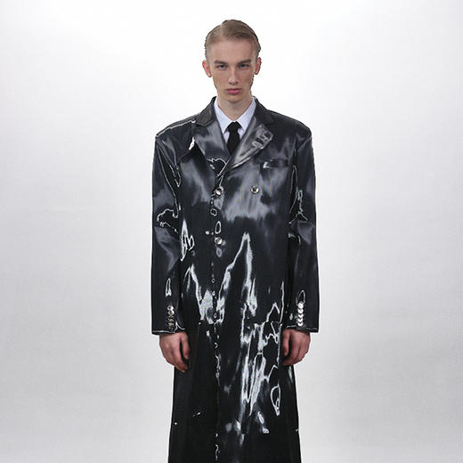 HUMANWORLD 21SS 长款亮面风衣版型外套 商品图0