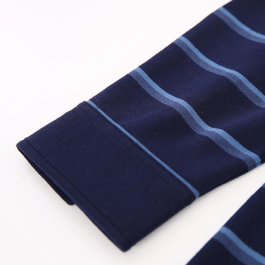 下架-YvesFigarau伊夫·费嘉罗秋冬新款男士条纹舒适商务职场休闲长袖T恤900910 商品图5