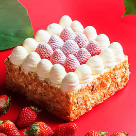 【草莓拿破仑】--酥香甘脆，解锁味蕾