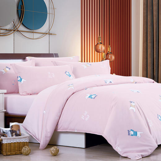 鑫缘 超柔好棉印花四件套 DMF8418 商品图0