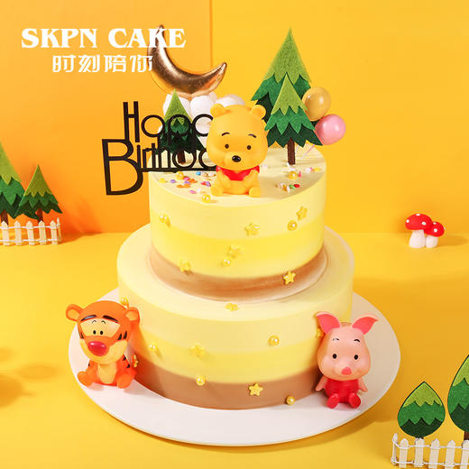 维尼小熊儿童生日蛋糕【胖胖维尼萌翻天】 商品图4