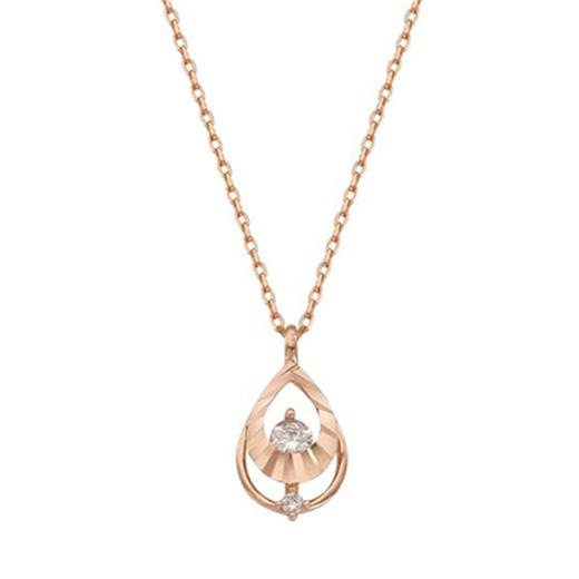 CLUE SIMPLE WATER DROP 10K GOLD NECKLACE CLN19571T 项链JPY带授权招加盟代理 商品图0