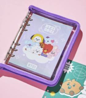 韩国 可爱Line Friends BT21 BABY 2021日记本JPY带授权招加盟代理