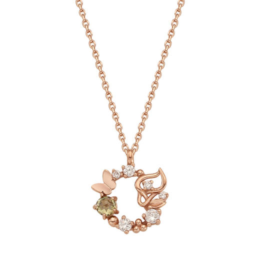 CLUE 诞生花幸运宝石AUGUSTLILYSILVERNECKLACECLNR19118MPM项链JPY带授权招加盟代理 商品图0