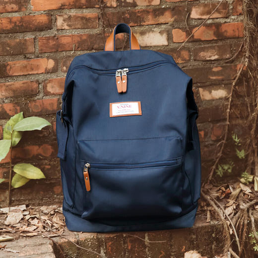 第九城V.NINE 双肩包男防泼水原宿风旅行背包大容量15.6英寸电脑包校园情侣款大中学生书包 VD7BV32881J 深蓝 商品图8