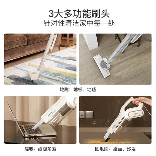 德尔玛（Deerma）DX700小型家用立式吸尘器手持吸尘机宠物家庭适用 商品图5