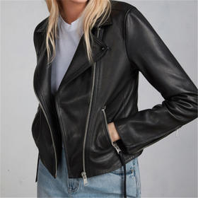 ALLSAINTS WL004N DALBY BIKER 女士皮夹克 BLACKJPY带授权招加盟代理