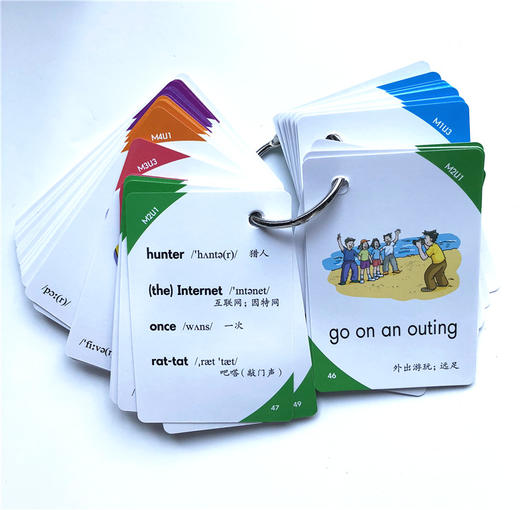 正版现货 英语生词图片卡(学生用) 五年级第一学期/5年级上 牛津上海版 上海小学英语辅导学习卡片 便携式卡片 商品图2