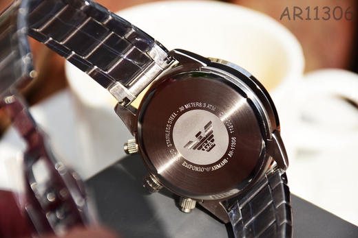 原单阿玛尼ARMANI男表AR11306
机芯：石英机芯
表壳：316L精钢
表带：316L精钢 商品图6