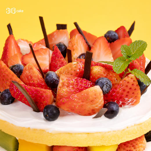 四季鲜果裸蛋糕，可选1.5/2.5/3.5/6磅okt 商品图2