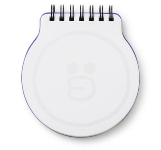 韩国 可爱Line Friends Sally面对朴素的春天线圈笔记本JPY带授权招加盟代理 商品图2