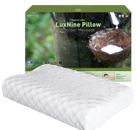 Luxnine Natural Latex Contour Massage Pillow天然乳胶轮廓枕头JPY带授权招加盟代理