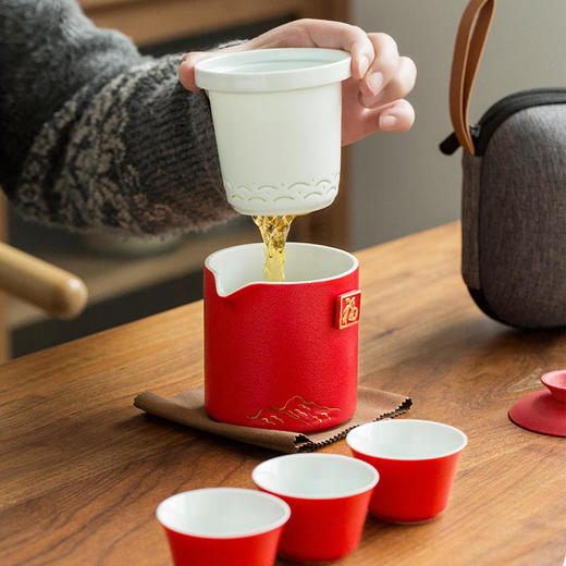 【能带走的泡茶套装】随时随地都能品茶！迷你分享套装，非遗工艺烧制！简化茶道，品茗功夫茶，品茶品德品人生！ 商品图3