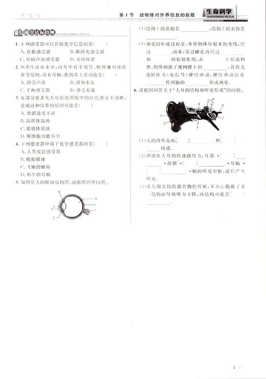 钟书金牌金典导学案 生命科学 高中第二册 上海版 学练考三合一 适合参加新高考的学生使用 上海高中高2年级二年级学生生物总复习 商品图4