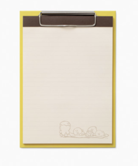 韩国 可爱Line Friends朋友莎莉朋友黄色剪贴板笔记集JPY带授权招加盟代理