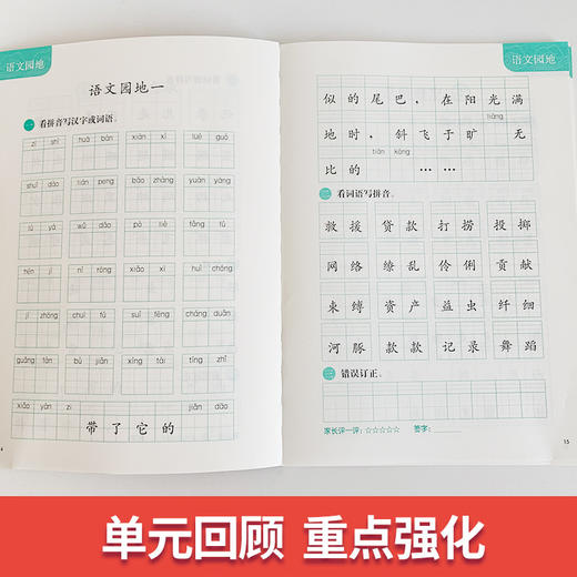 新编同步默写训练 部编版 3年级下册/三年级第二学期 语文 同济大学出版社 新编上海语文教材同步听默写训练 语文默写助手 商品图3