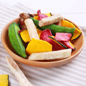 百草味 什锦蔬菜脆60g/袋 即食黄秋葵香菇脆 蔬菜干休闲零食混合装果干