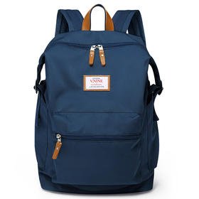 第九城V.NINE 双肩包男防泼水原宿风旅行背包大容量15.6英寸电脑包校园情侣款大中学生书包 VD7BV32881J 深蓝