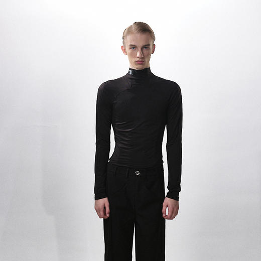 HUMANWORLD 21SS 金属扣高领紧身衣 商品图0