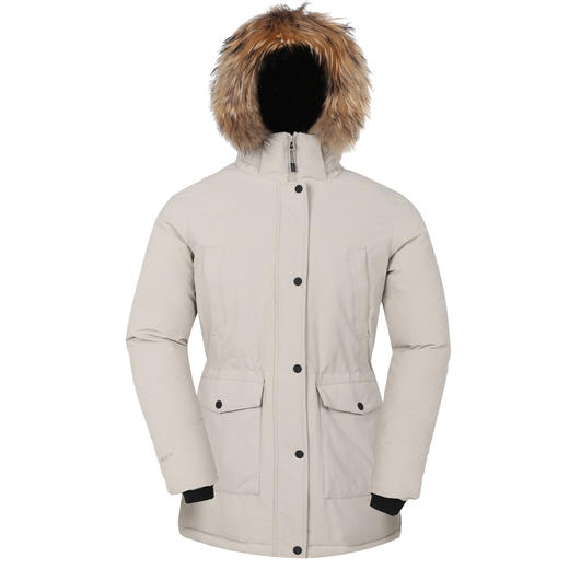 君羽 女款 羽绒中长款鹅绒800蓬 加厚秋冬连帽工装风 C52034 商品图2