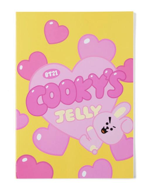 韩国 可爱Line FriendsBT21 COOKY甜蜜B5有线笔记本JPY带授权招加盟代理 商品图0